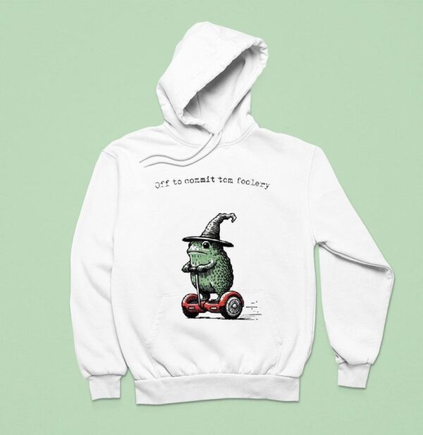 Off To Commit Tomfoolery Frog Hoodie
