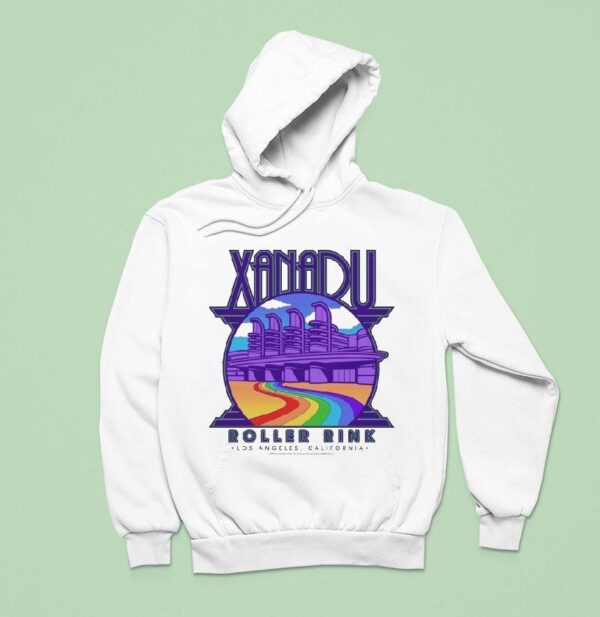 Olivia Newton John Rainbow Xanadu Roller Rink Los Angeles California Hoodie
