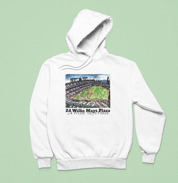 Oracle Park Sketch San Francisco Giants Willie Mays Plaza Hoodie