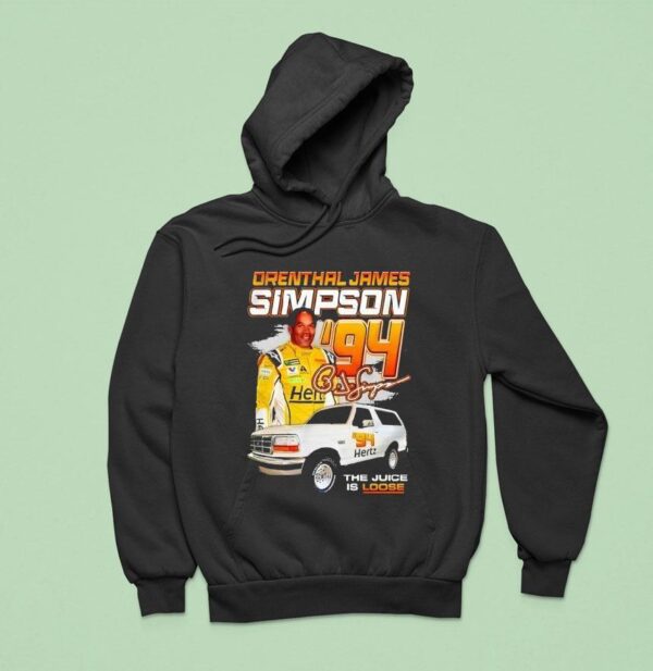 Orenthal James Simpson Oj The Juice Racing Hoodie