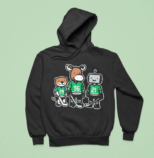 Otter Moose And Robo Guys Hoodie