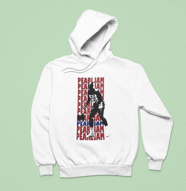 Pearl Jam Julius Erving New York Nets Basketball Vintage Hoodie