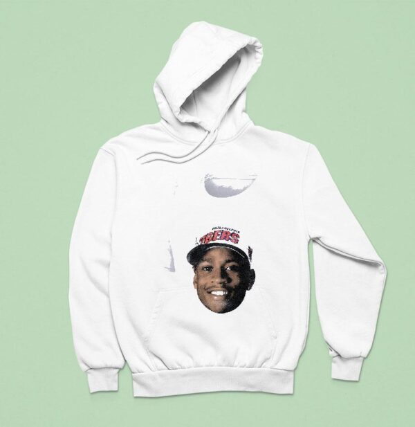 Philadelphia Ers Allen Iverson Portrait Vintage Signature Hoodie