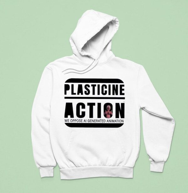 Plasticine Action We Oppose Ai Generated Animation Hoodie