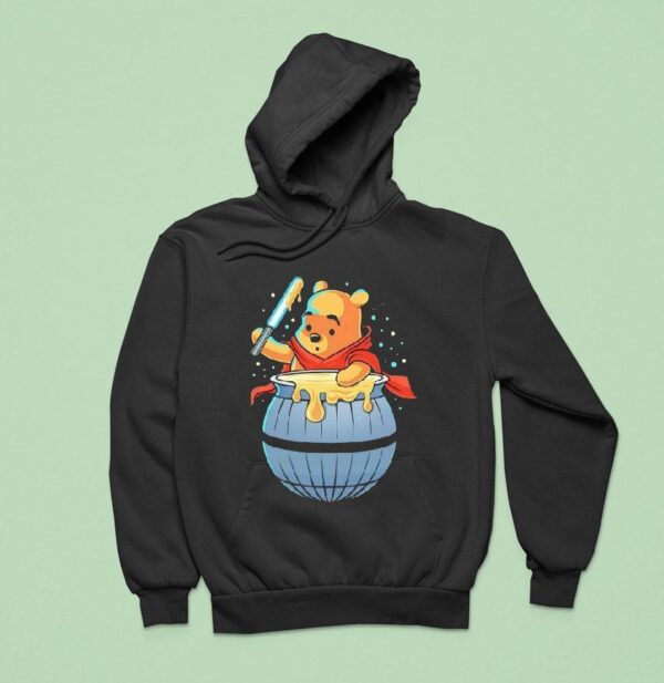 Pooh And A Death Star Honey Po Hoodie