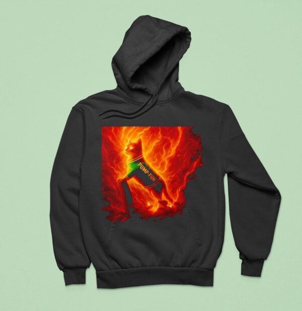 Pump Fun Cat Burn Hoodie