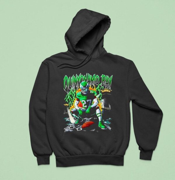 Quinyonamo Bay Quinyon Mitchell Philadelphia Eagles Football Cartoon Hoodie