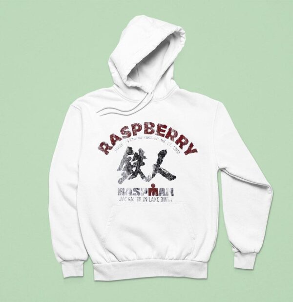 Raspberry Raspbian Japan In Lake Biwa Triathlon Championship July Vintage Hoodie