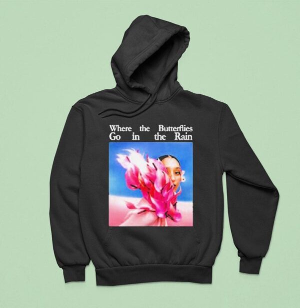 Raveena Where The Butterflies Go In The Rain Hoodie