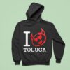 Red Devils I Love Deportivo Toluca F C Hoodie