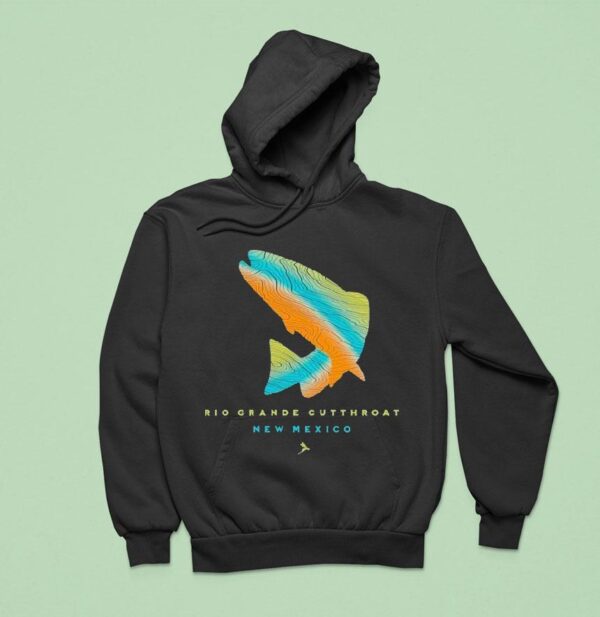 Rio Grande New Mexico Jumping Cutthroa Hoodie