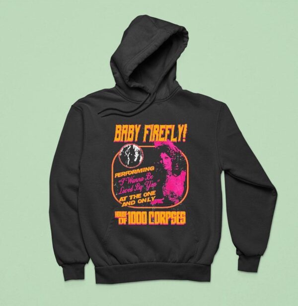 Rob Zombie Baby Firefly Performing I Wanna Be Loved By You At The One And Only House Of Corpses Flyer Hoodie