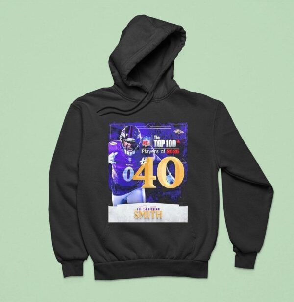 Roquan Smith Nfl Top Players Number Baltimore Ravens Linebacker American Football Hoodie