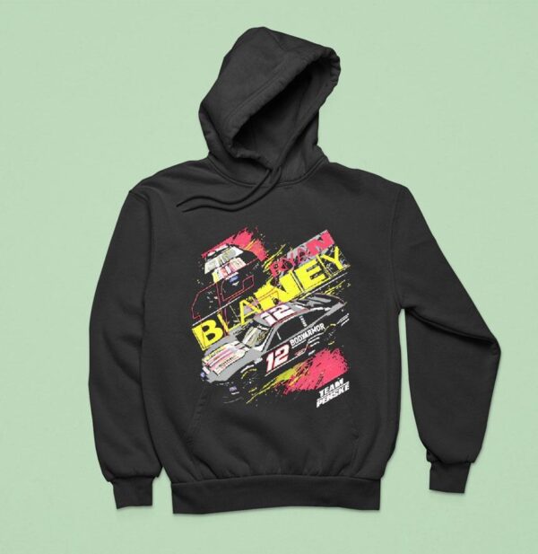 Ryan Blaney No Ford Mustang Dark Horse For Team Penske Hoodie