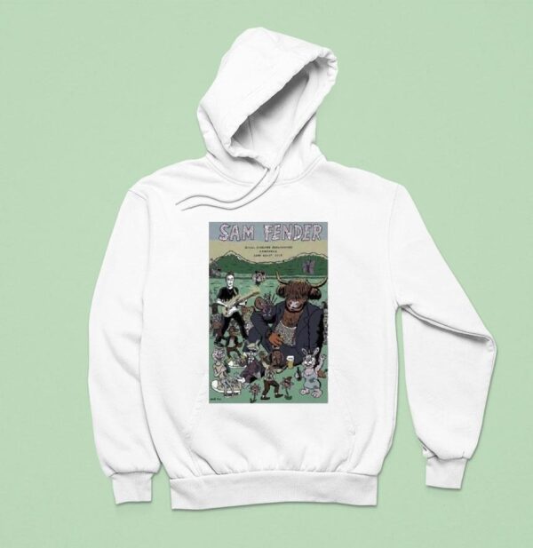 Sam Fender Edinburgh August Royal Highland Centre Showground Buffalo Bison Guitar Hoodie