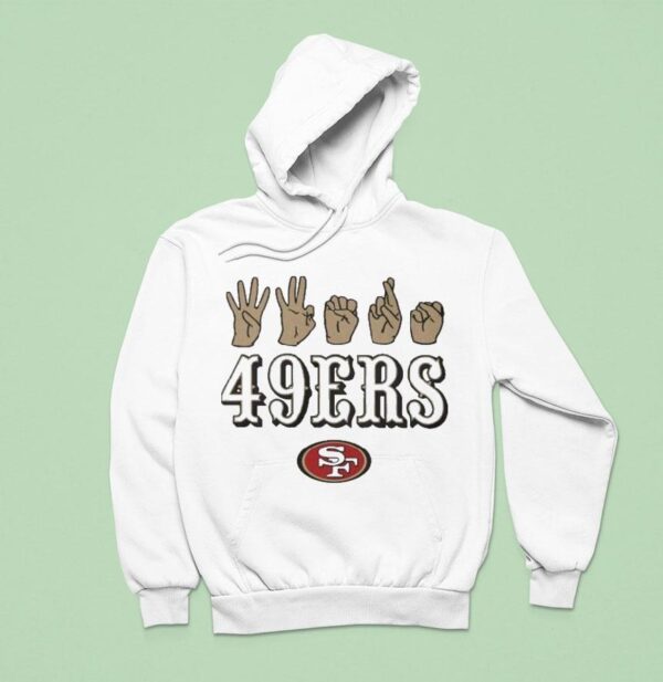 San Francisco Ers Scarlet Love Sign X Asl Hands Hoodie