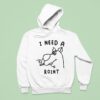 Scooby Doo I Need A Print Dog Cigarettes Hoodie