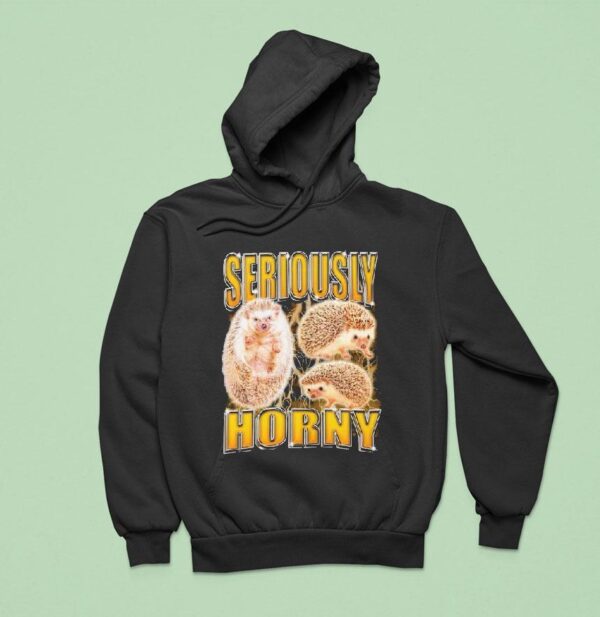 Seriously Horny Hedgehog Hoodie