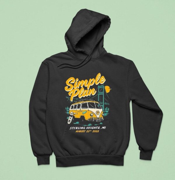 Simple Plan Tour Sterling Heights Michigan August Hoodie