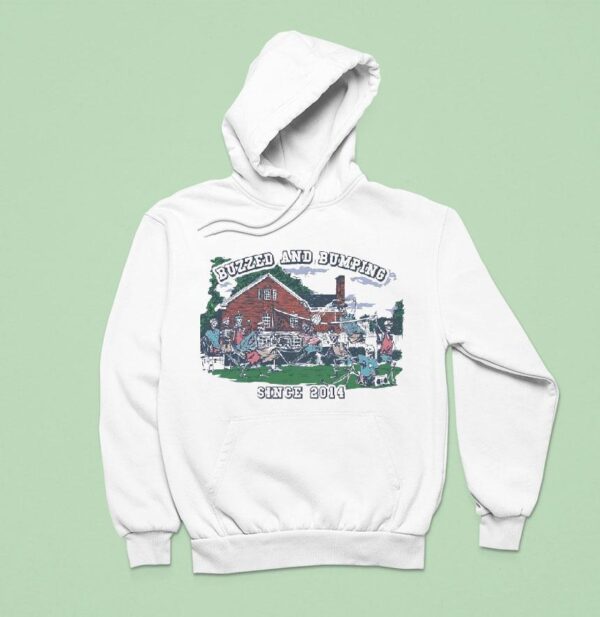 Skeleton Playing Volleyball Old Row Buzzed And Bumping Est Hoodie