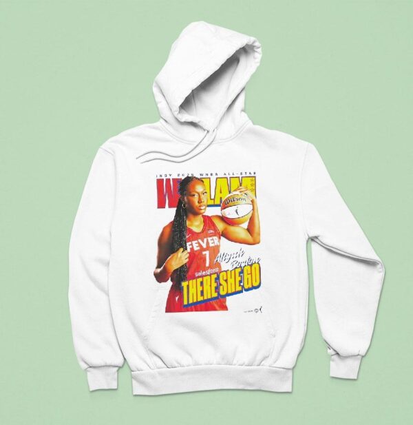 Slam Wnba All Star Aliyah Boston Indiana Fever There She Go Hoodie