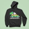 Snoopy And Woodstock Driving Car Fan Oregon Ducks Hoodie