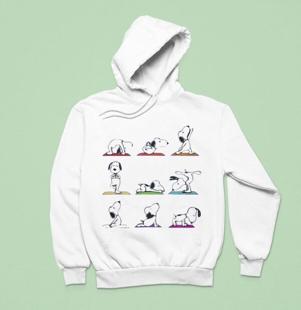 Snoopy Yoga Cartoon Hoodie