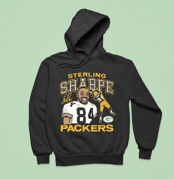 Sterling Sharpe Green Bay Packers Football Signature Hoodie