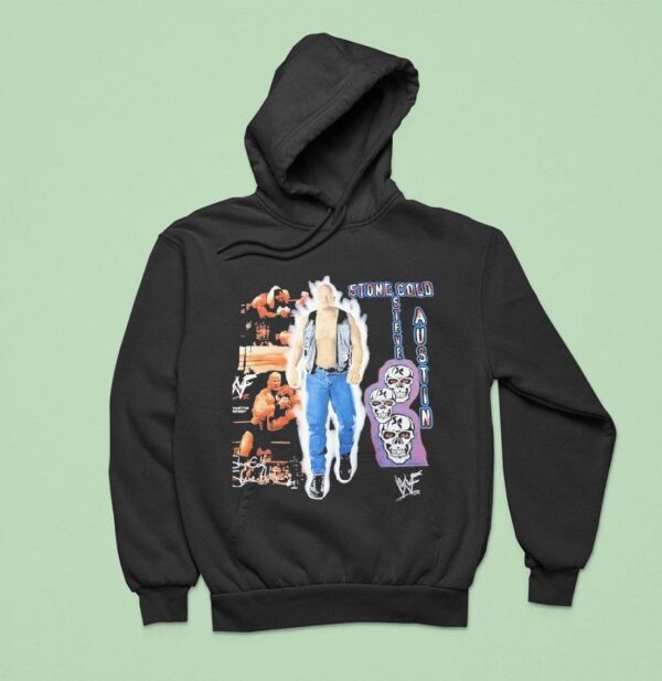 Stone Cold Steve Austin Wwe Skulls Vintage Hoodie