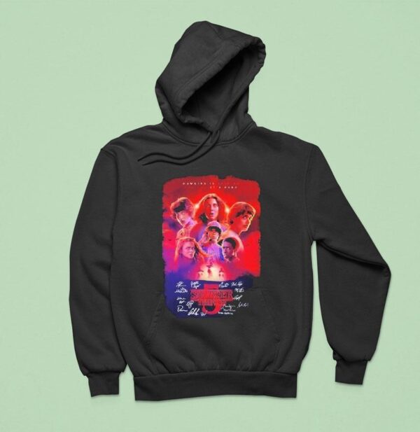 Stranger Things Season Hawkins Is Falling The End It S Here Signatures Hoodie