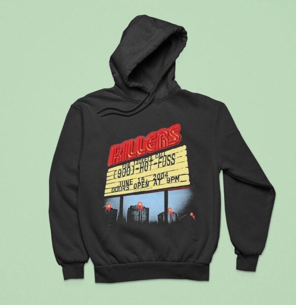 The Killers Summer Motel Sign Hot Fuss Doors Open Hoodie