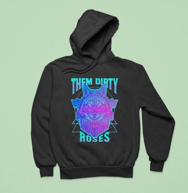 Them Dirty Roses Cosmic Wolf Hoodie