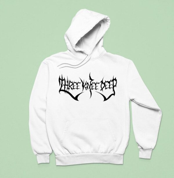 Three Knee Deep Metal Logo Hoodie
