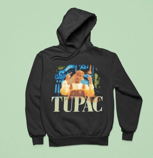 Tupac Shakur Middle Fingers Hoodie