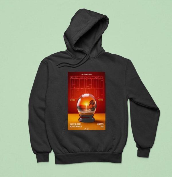 Umphrey S Mcgee Aug Tour West Des Moines Globe Hoodie