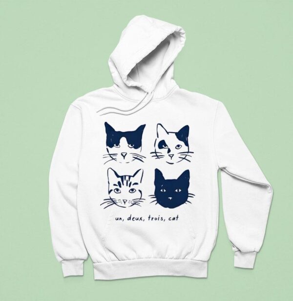 Un Deux Trois Cat Hoodie