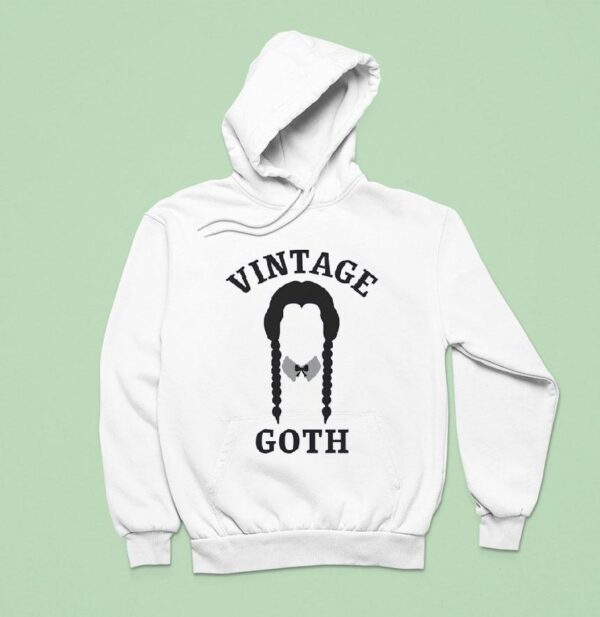 Vintage Goth Wednesday Addams Hoodie