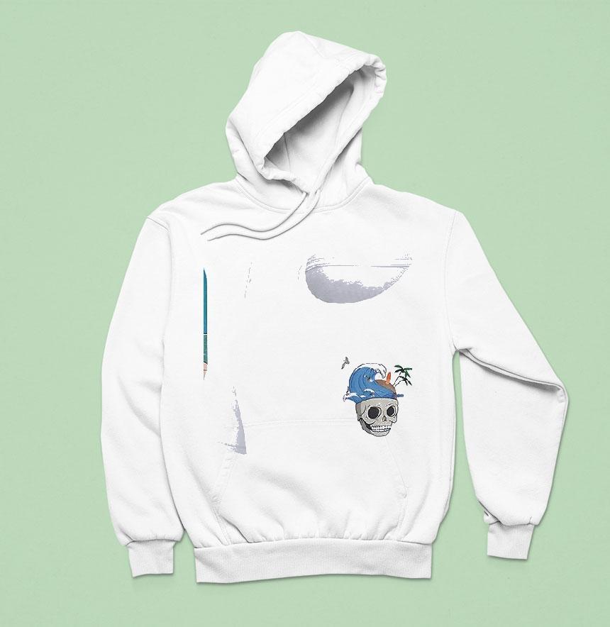 Visual Vibes Skull Logo Hoodie Visual Vibes Skull Logo Hoodie