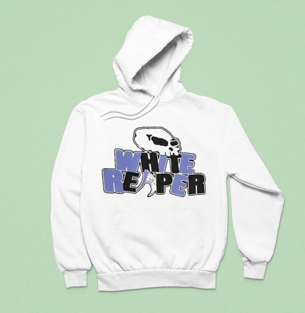 White Reaper Skull Hoodie