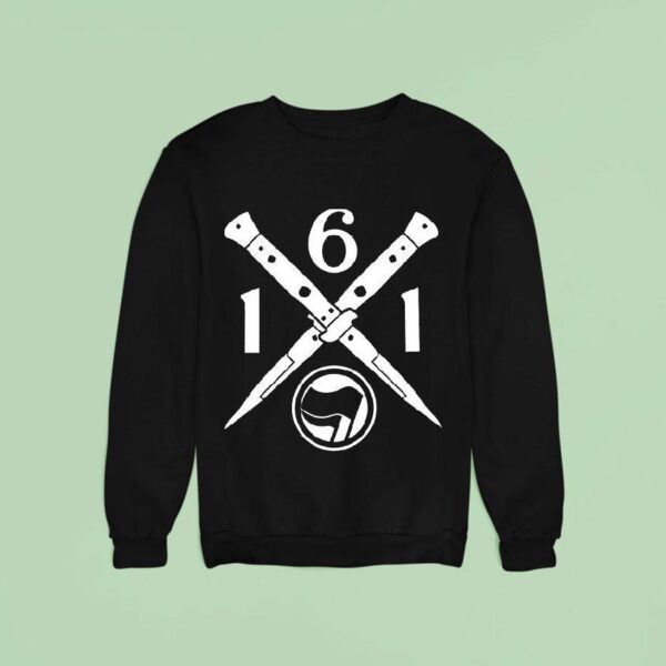Anti Fascist Action Knives Aufnher Sweatshirt