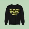 S Grunge Band W Smiley Face Sweatshirt