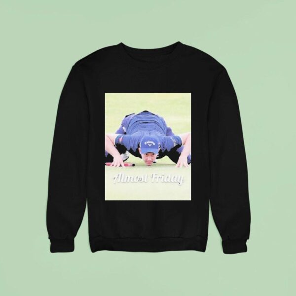 A J Crouch Golf Almost Friday Sweatshirt