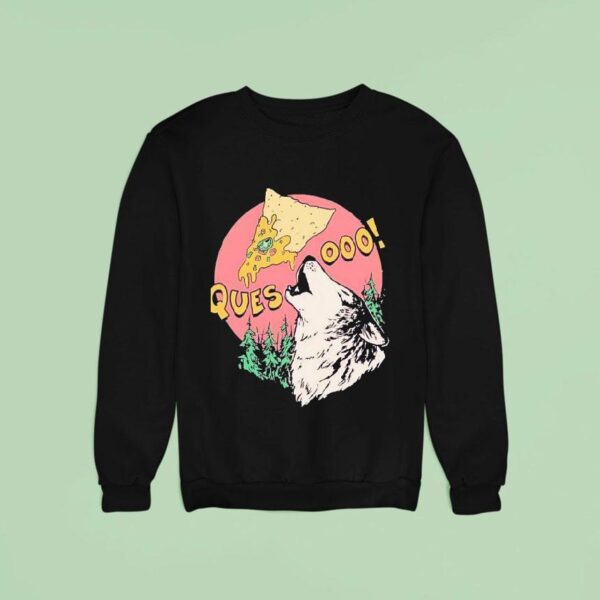 A Wolf Howling For Cheese Dip And Tortilla Chips Sweatshirt