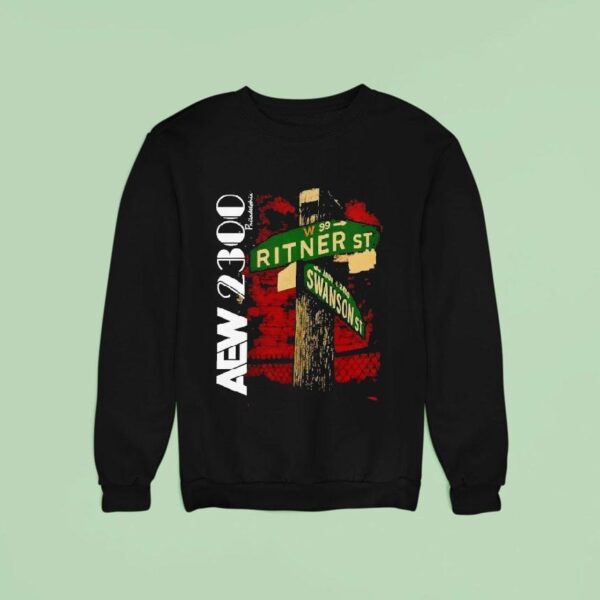 Aew Philadelphia Street Sign Sweatshirt