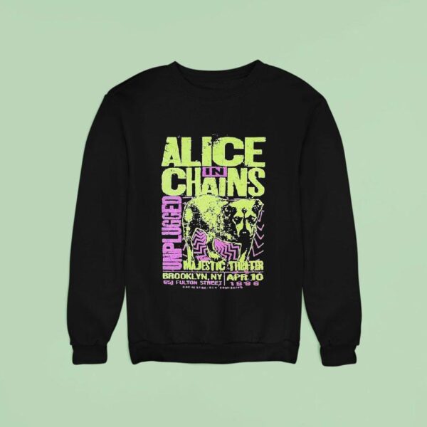 Alice In Chains Unplugged Majestic Brooklyn Ny Dog Sweatshirt