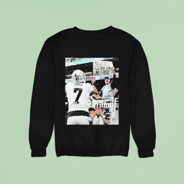 Almost Friday Geno Smith Bigger Bust Geno Or Jamarcus Russell Middle Fingers Sweatshirt