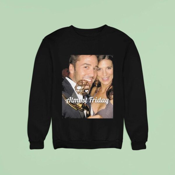 Almost Friday Mr And Mrs Gold Perrey Reeves Aaron Fox Sweatshirt