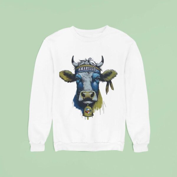 Amarillo Sod Poodles Cow Bell State Sweatshirt