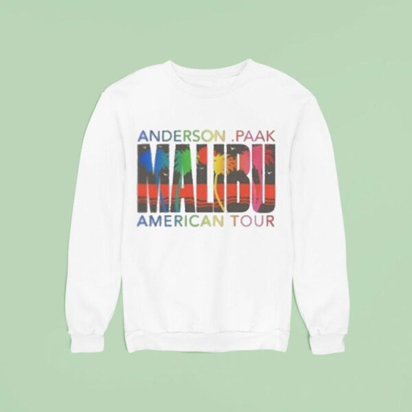 Anderson Paak Malibu Tour Palm Tree Sweatshirt