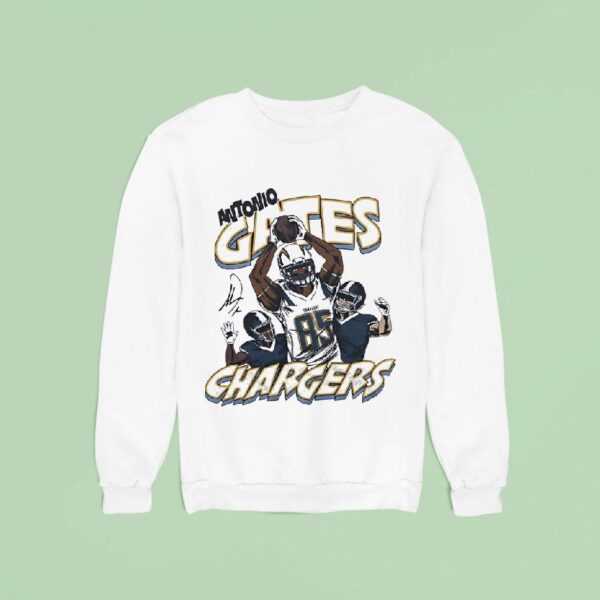 Antonio Gates Los Angeles Chargers Football Cartoon Sweatshirt